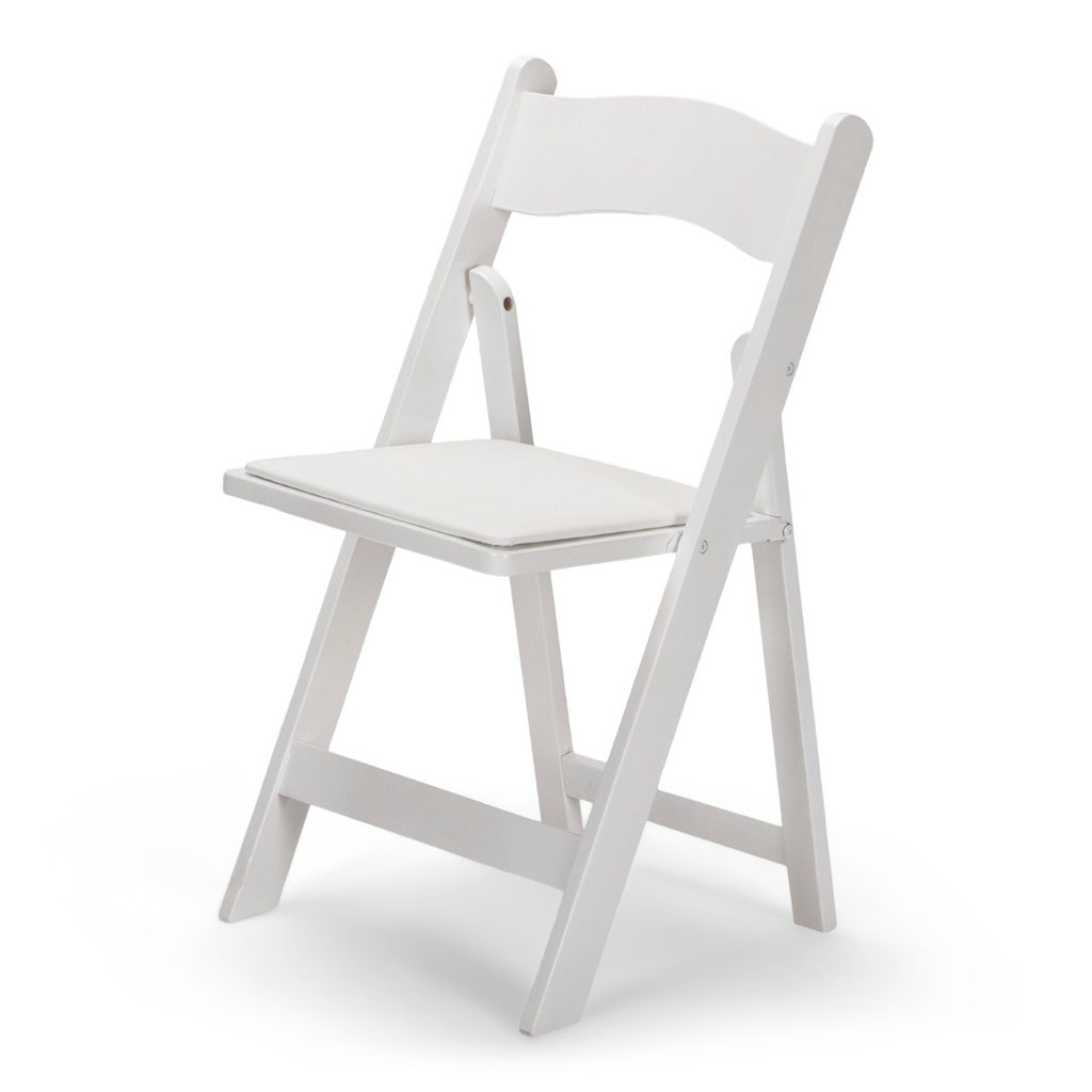 White Resin Chair Rental