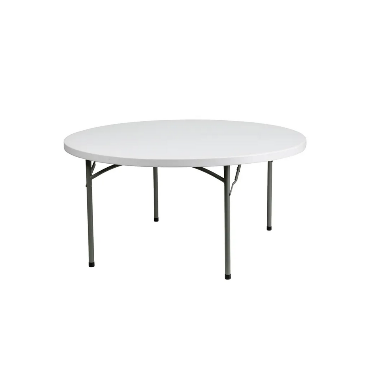 White Round 60 inch Table Rental