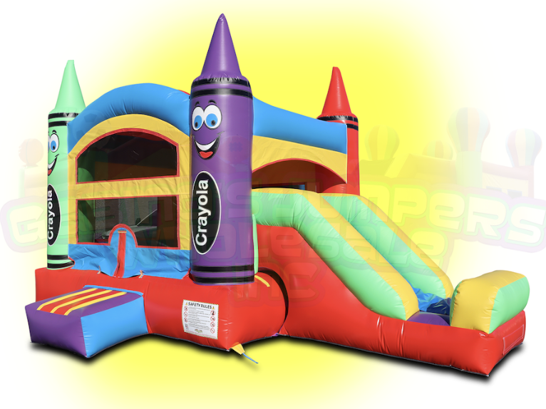 Crayola Slide Bounce House